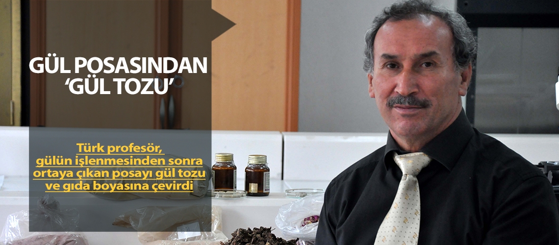 Gül posasından gül tozu