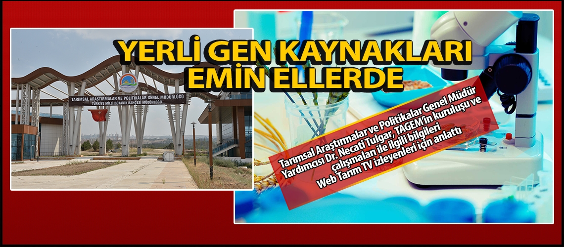 Araştırmada öncü kurum: TAGEM