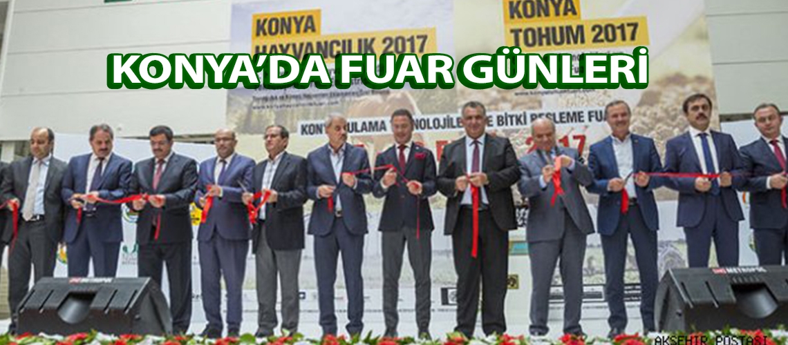Konya'da 3 fuar birden açıldı