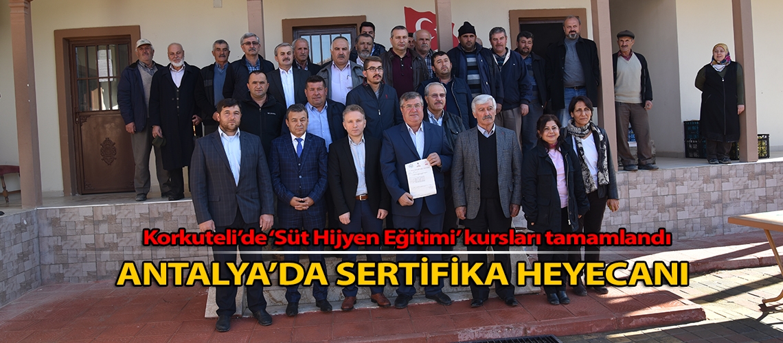 Antalya’da sertifika heyecanı