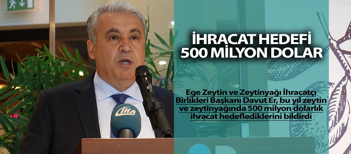 İhracat hedefi 500 milyon dolar
