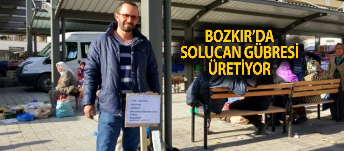 Bozkır’da solucan gübresi üretiyor