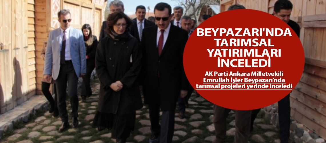 Beypazarı'nda tarımsal yatırımları inceledi