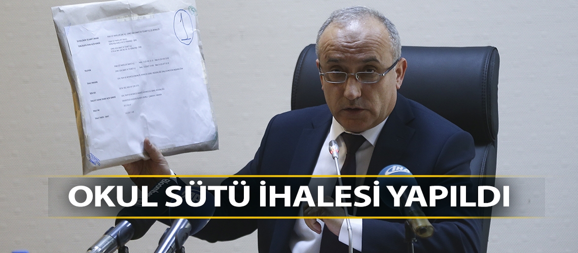 Okul sütü ihalesi yapıldı