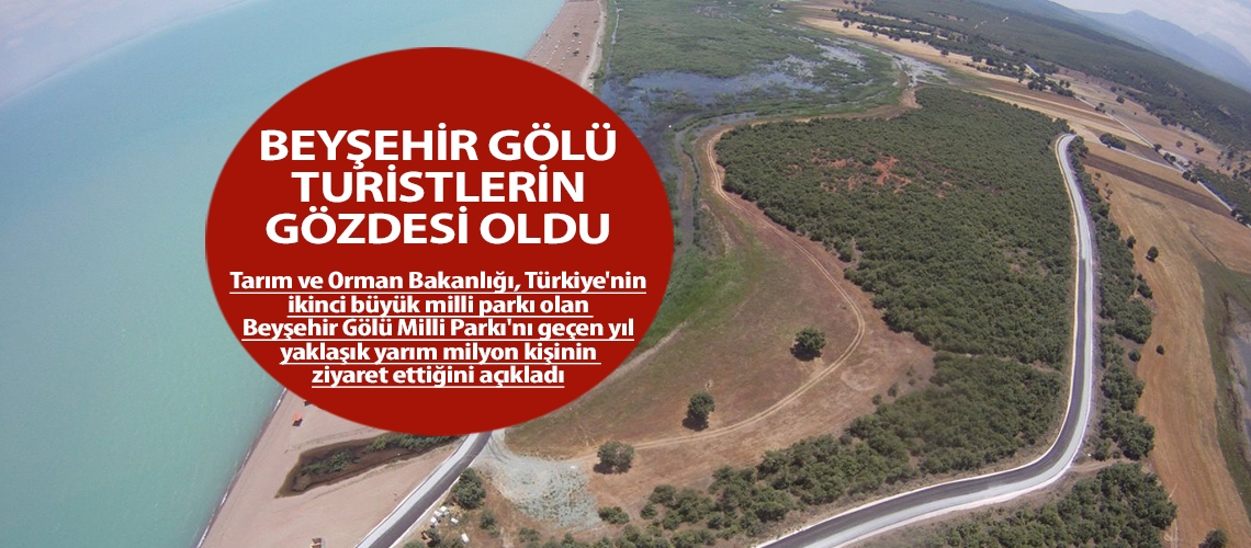 Beyşehir Gölü turistlerin gözdesi oldu