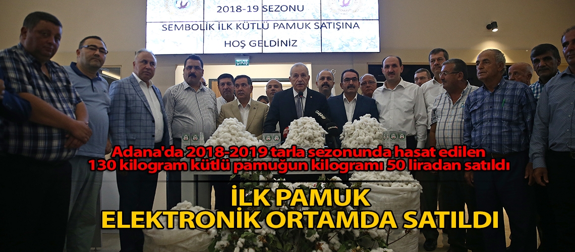 İlk pamuk elektronik ortamda satıldı