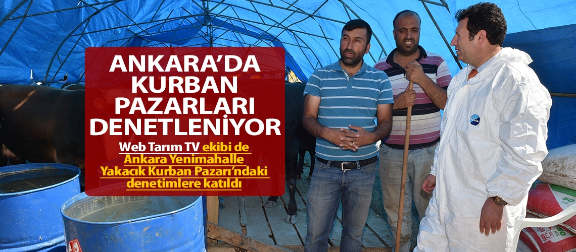 Ankara’da kurban pazarları denetleniyor