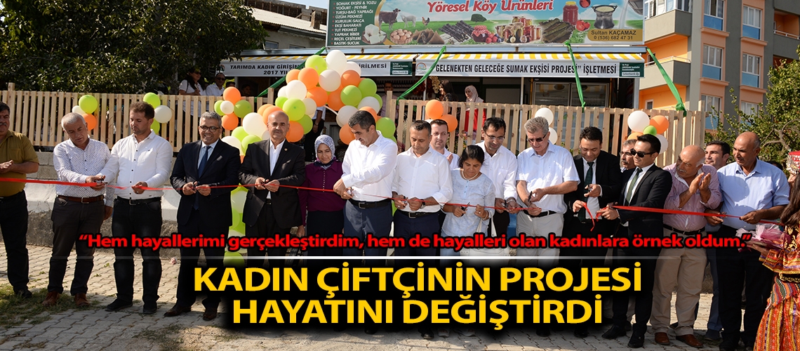 Kadın çiftçinin projesi hayatını değiştirdi