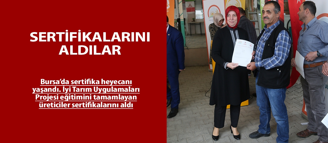 Sertifikalarını aldılar