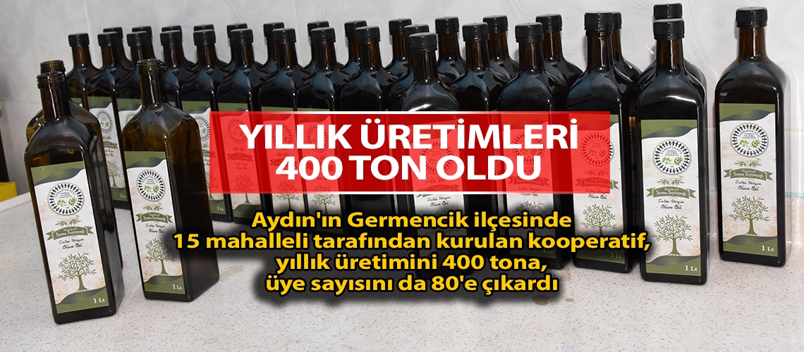 Yıllık üretimleri 400 ton oldu