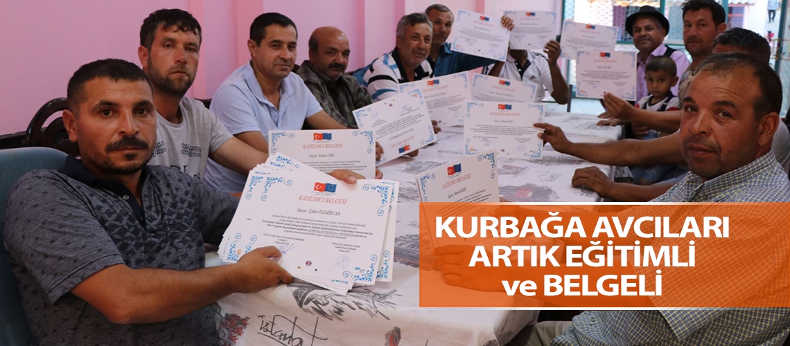Kurbağa avcıları artık eğitimli ve belgeli