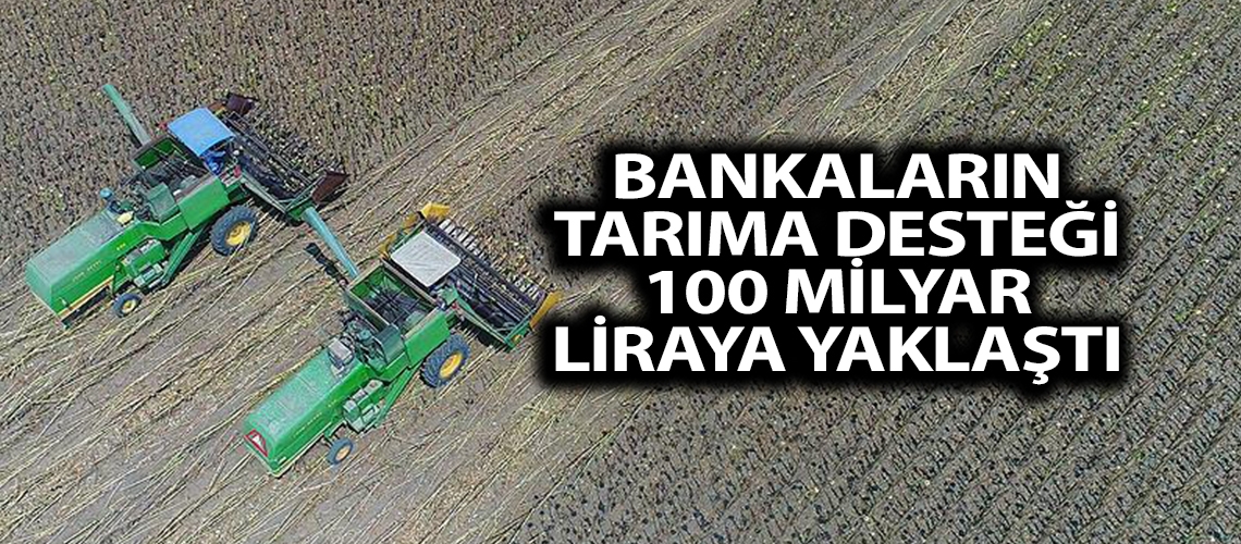 Bankaların tarıma desteği 100 milyar liraya yaklaştı