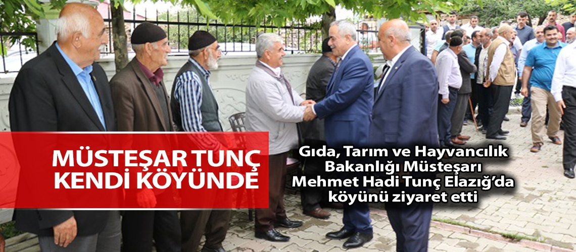 Müsteşar Tunç kendi köyünde çiftçilerle