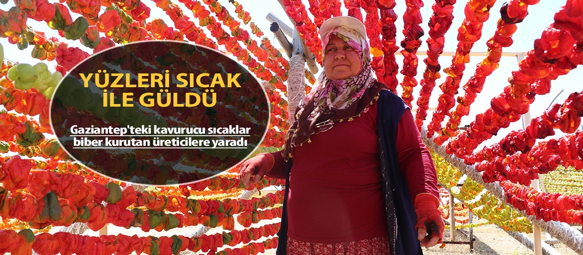 Yüzleri sıcak ile güldü