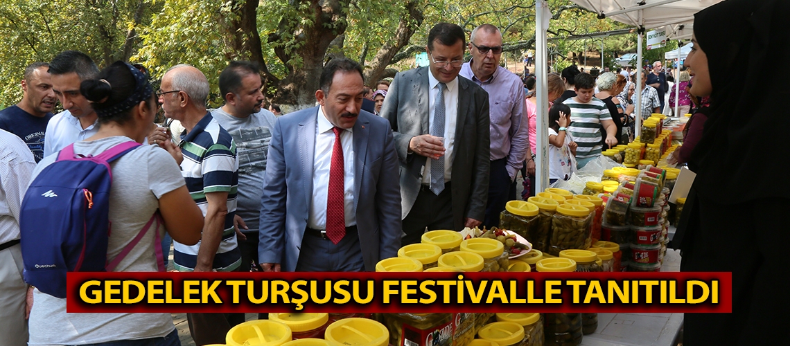 Gedelek turşusu festivalle tanıtıldı