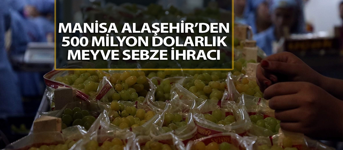 Manisa Alaşehir’den 500 milyon dolarlık meyve sebze ihracı