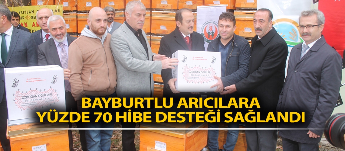 Bayburtlu arıcılara yüzde 70 hibe desteği sağlandı