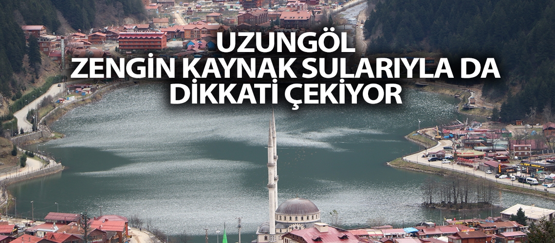 Uzungöl zengin kaynak sularıyla da dikkati çekiyor