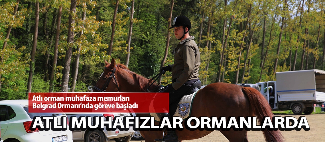 Atlı muhafızlar ormanlarda