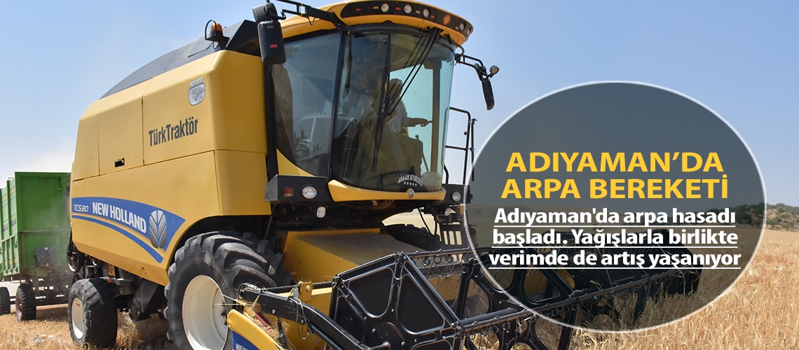 Adıyaman’da arpa bereketi