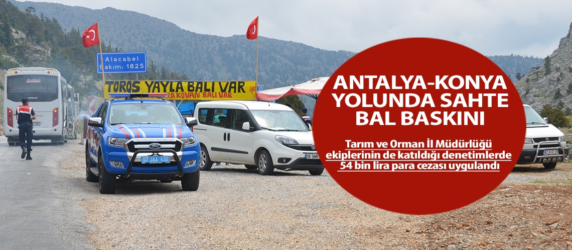 Antalya-Konya yolunda sahte bal baskını