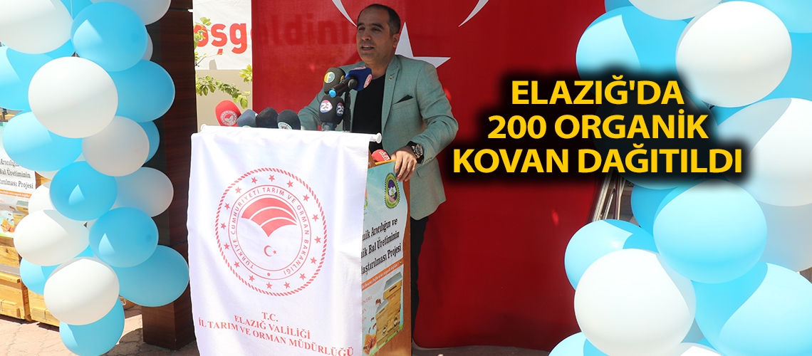Elazığ'da 200 organik kovan dağıtıldı
