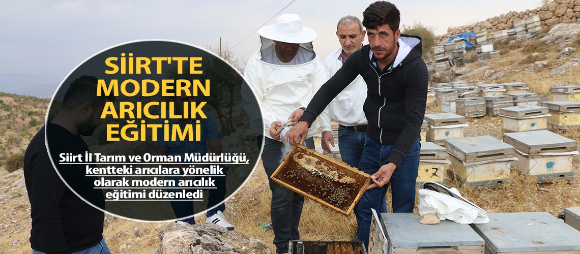 Siirt'te modern arıcılık eğitimi