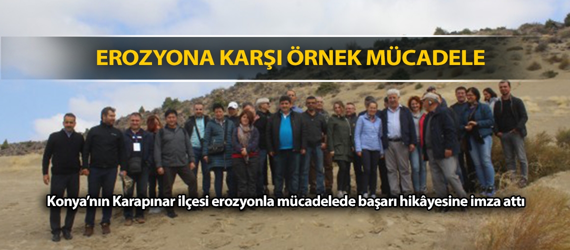 Erozyona karşı örnek mücadele…