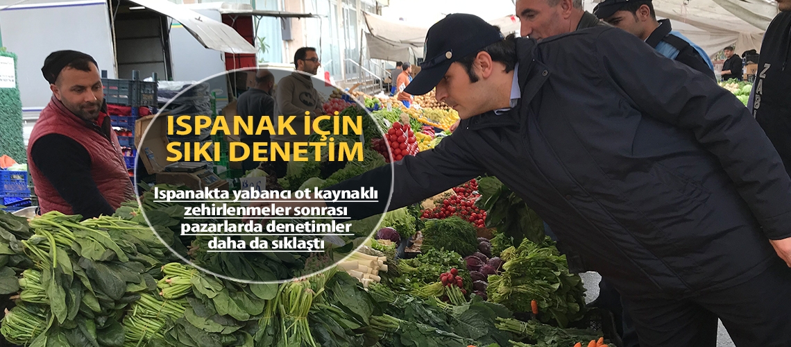Ispanak için sıkı denetim