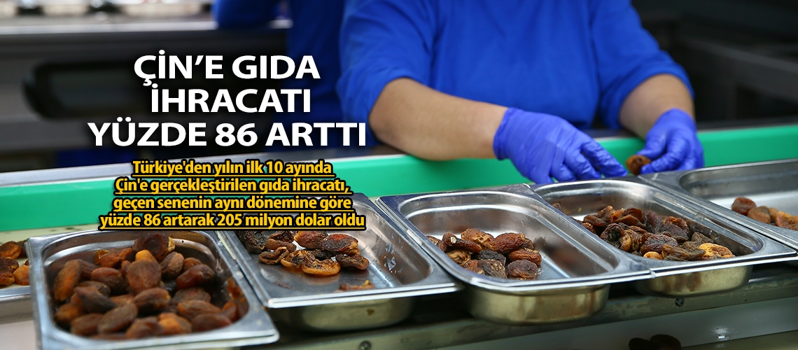 Çin’e gıda ihracatı yüzde 86 arttı