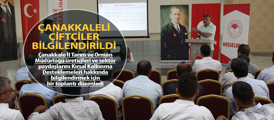 Çanakkaleli çiftçiler bilgilendirildi