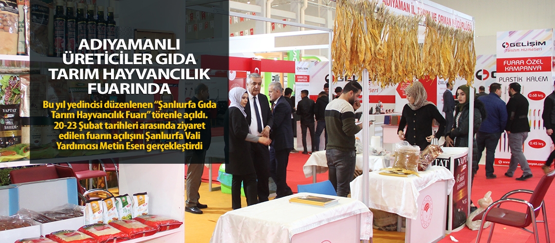 Adıyamanlı üreticiler gıda tarım hayvancılık fuarın’da