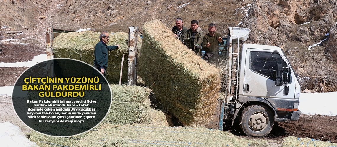 Çiftçinin yüzünü Bakan Pakdemirli güldürdü