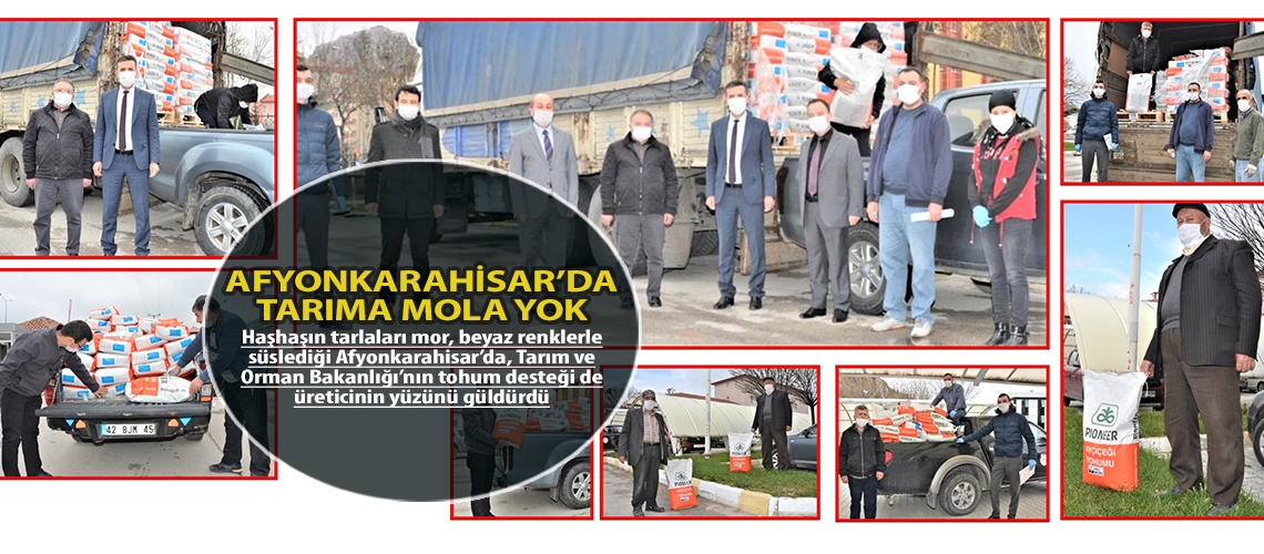 Afyonkarahisar’da tarıma mola yok