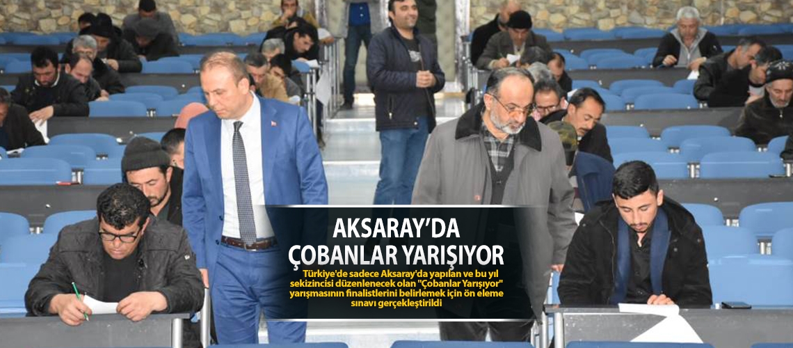 Aksaray’da çobanlar yarışıyor