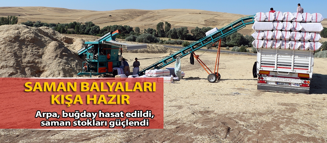 Saman balyaları kışa hazır