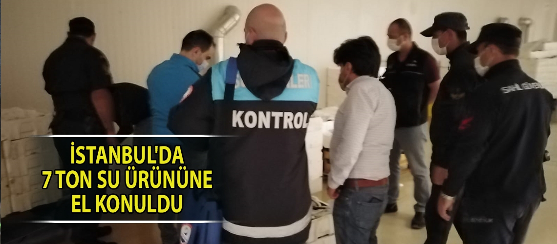 İstanbul'da 7 ton su ürününe el konuldu