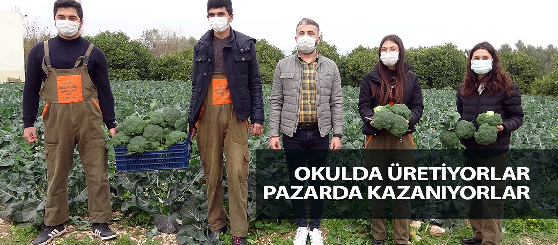 Okulda üretiyorlar pazarda kazanıyorlar