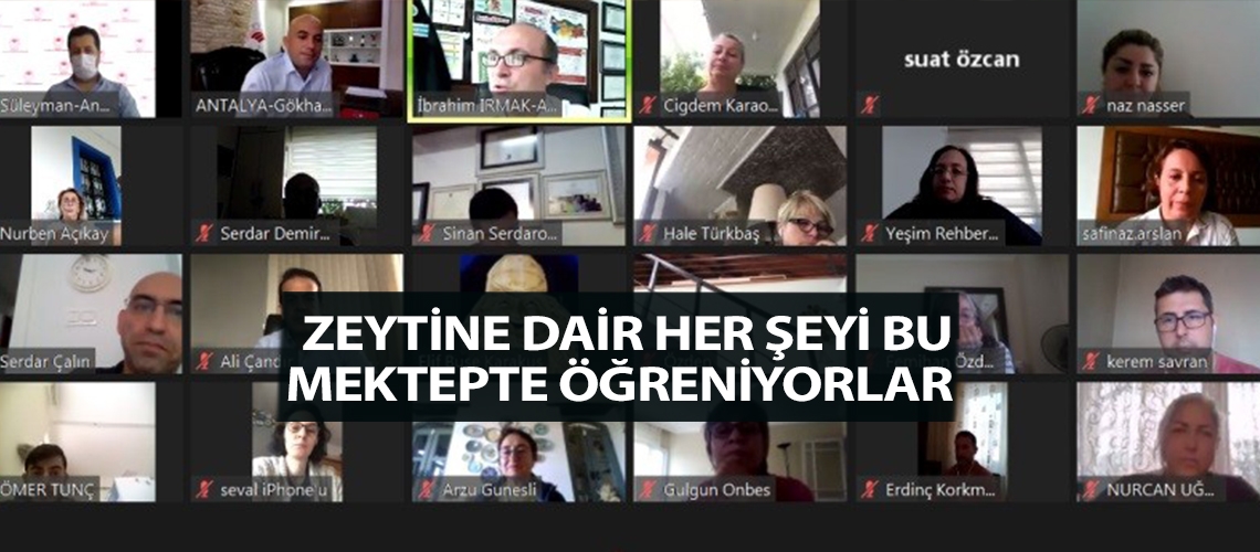 Zeytine dair her şeyi bu mektepte öğreniyorlar