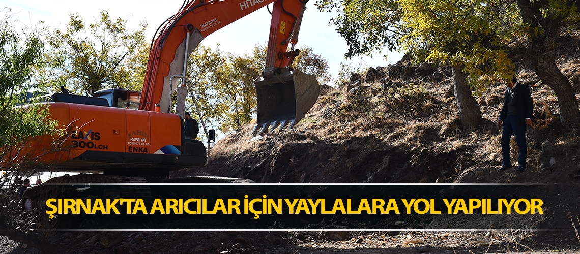 Şırnak'ta arıcılar için yaylalara yol yapılıyor