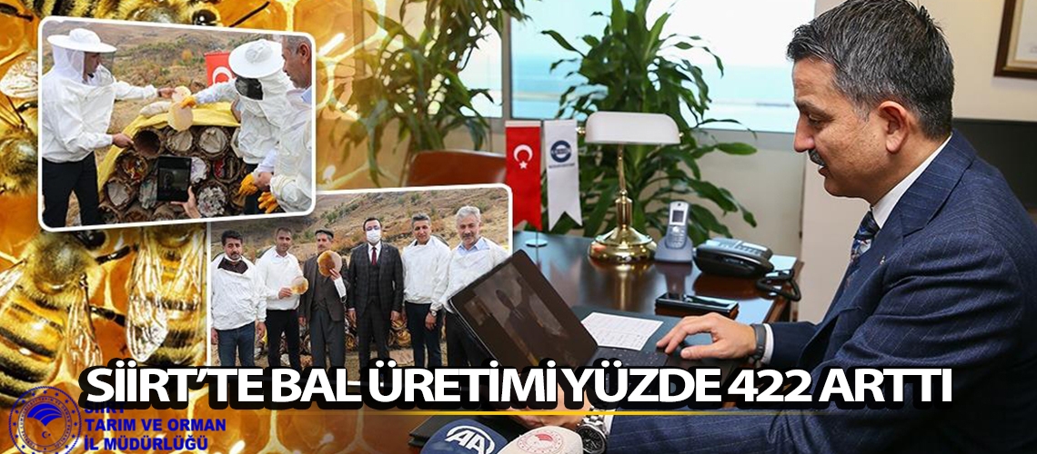 Siirt’te bal üretimi yüzde 422 arttı