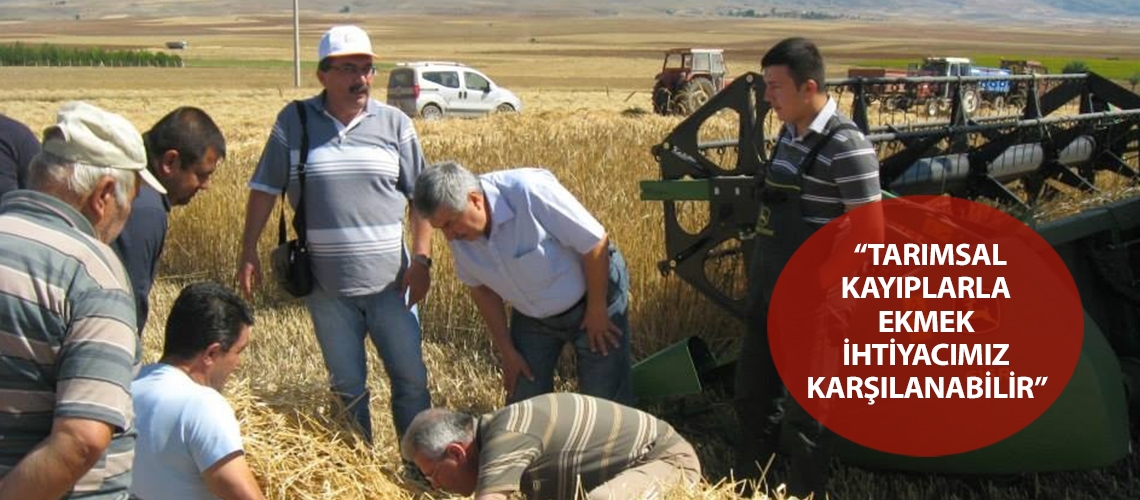 “Tarımsal kayıplarla ekmek ihtiyacımız karşılanabilir”