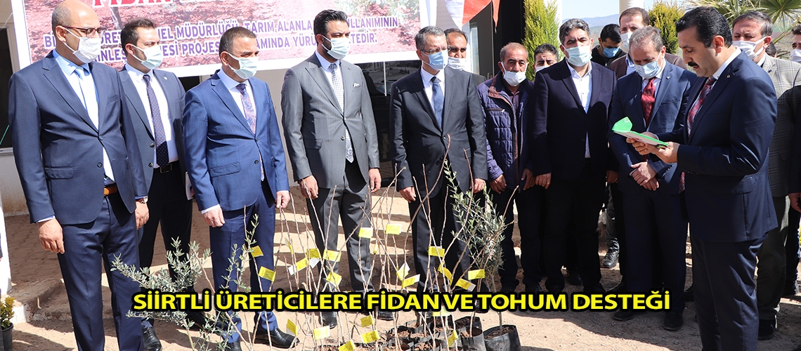 Siirtli üreticilere fidan ve tohum desteği
