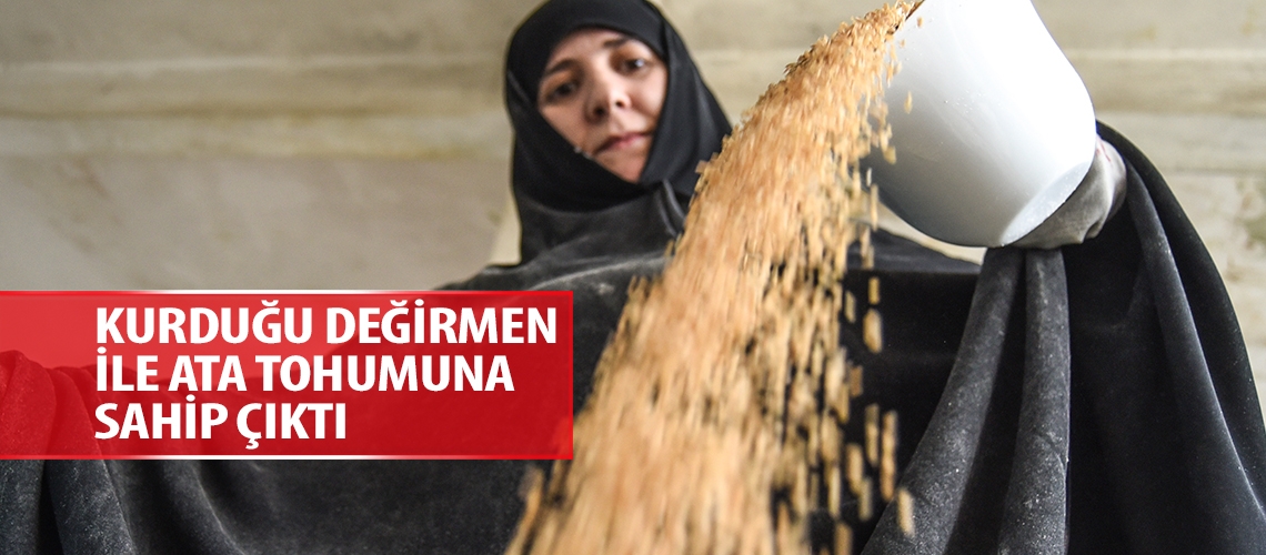 Kurduğu değirmen ile ata tohumuna sahip çıktı