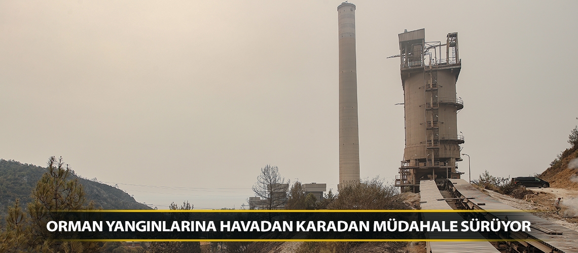 Orman yangınlarına havadan karadan müdahale sürüyor