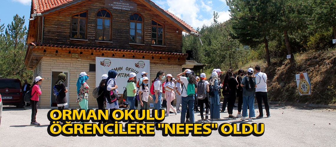 Orman Okulu öğrencilere 