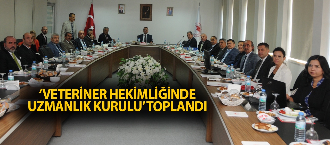 ‘Veteriner Hekimliğinde Uzmanlık Kurulu’ toplandı