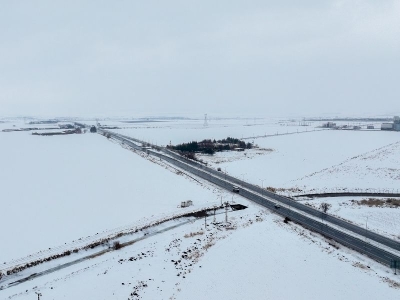 Kar yağışı çiftçiyi sevindirdi