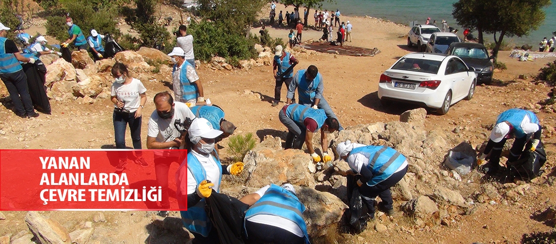 Yanan alanlarda çevre temizliği