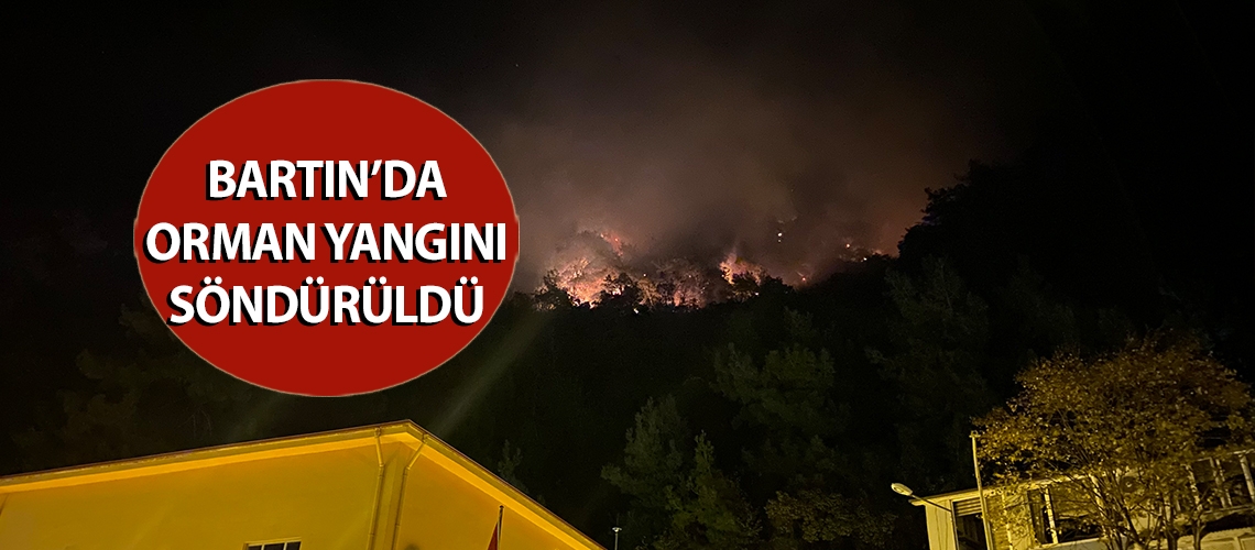 Bartın’da orman yangını söndürüldü